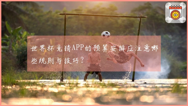 世界杯竞猜APP的预算安排应注意哪些规则与技巧？